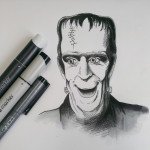 Always loved Herman Munster and his snoots. Sketch Dailies Thema "Frankenstein" erinnerte mich an einem einer Lieblingsserien in der Kindheit.